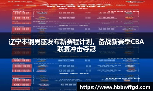 辽宁本钢男篮发布新赛程计划，备战新赛季CBA联赛冲击夺冠