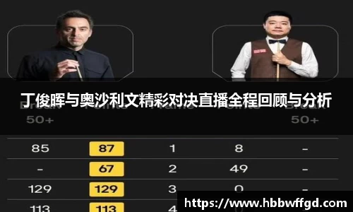 丁俊晖与奥沙利文精彩对决直播全程回顾与分析